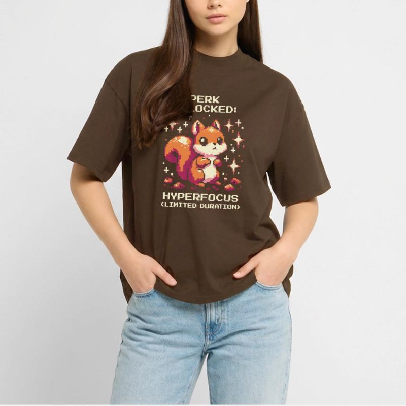 Hyperfocus active | ADHD Special Ability Stanley/Stella Oversized Unisex Organic T-shirt Blaster 2.0