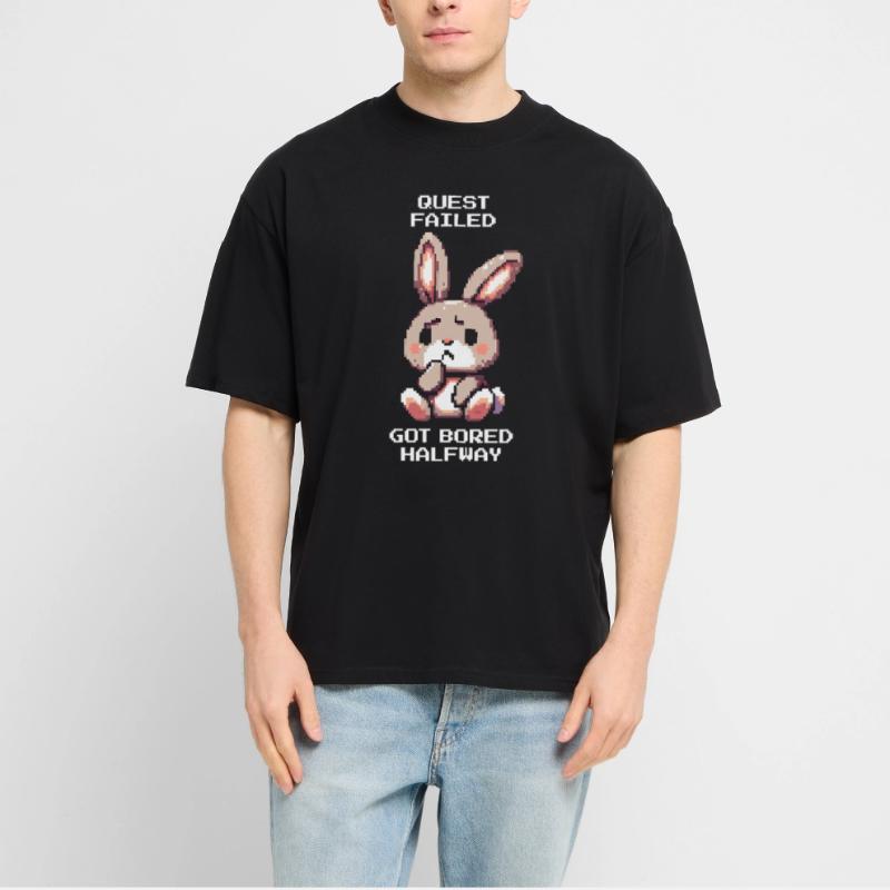 Task aborted | ADHD Boredom Debuff Stanley/Stella Oversized Unisex Organic T-shirt Blaster 2.0