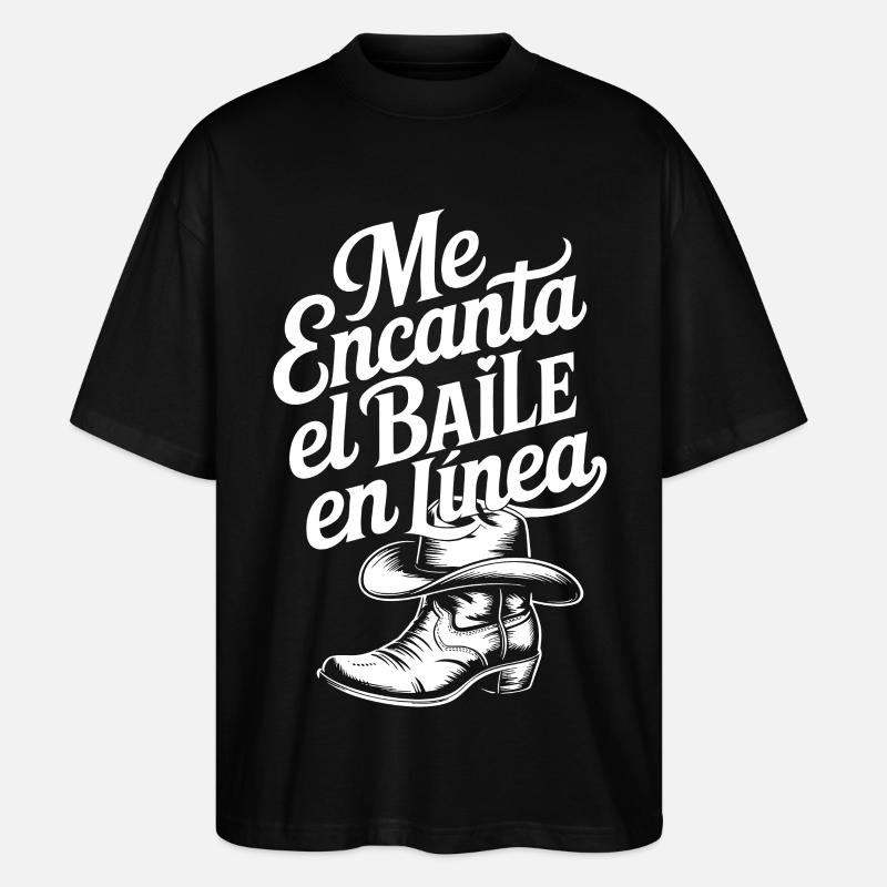 Ich liebe Line Dancing - Stanley/Stella Oversized Unisex Bio T-Shirt Blaster 2.0 - Schwarz