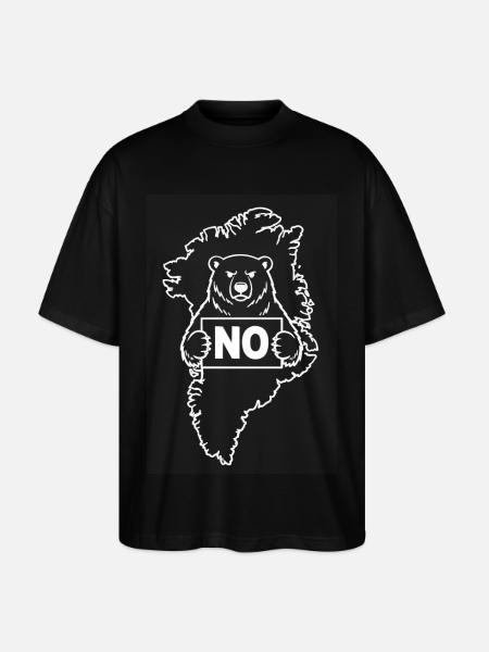 Greenland Is Not For Sale - Stanley/Stella Oversized Unisex Organic T-shirt Blaster 2.0 - black