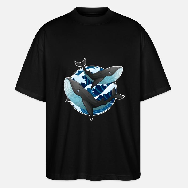 Wale - Stanley/Stella Oversized Unisex Bio T-Shirt Blaster 2.0 - Schwarz