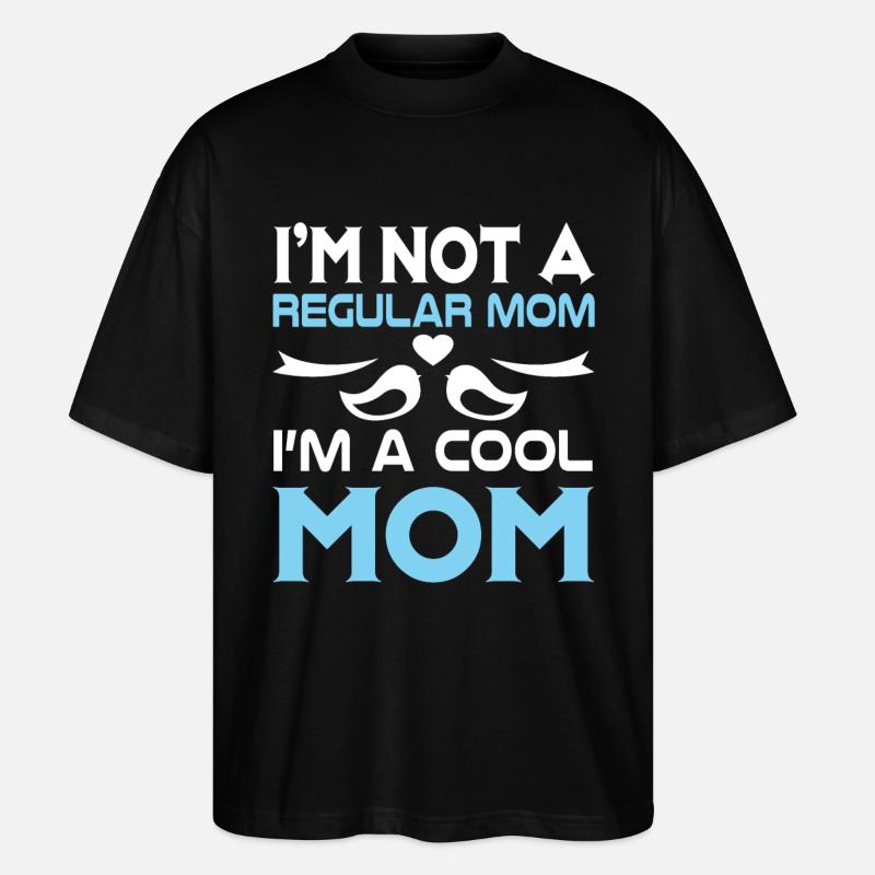 Maman cool - T-shirt bio Blaster 2.0 coupe oversize Stanley/Stella Unisexe - noir