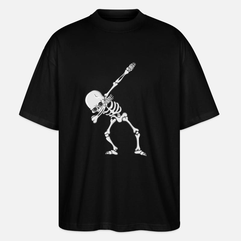 Skelett Dabbing Tanz - Stanley/Stella Oversized Unisex Bio T-Shirt Blaster 2.0 - Schwarz