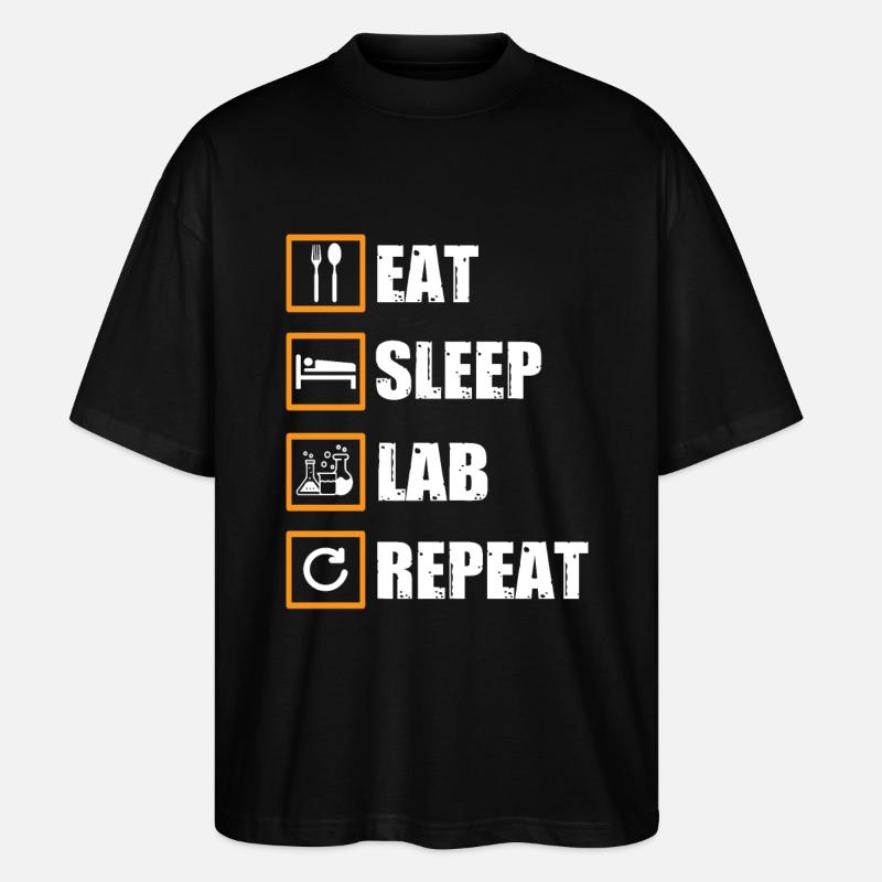 Labor Geschenk - Stanley/Stella Oversized Unisex Bio T-Shirt Blaster 2.0 - Schwarz