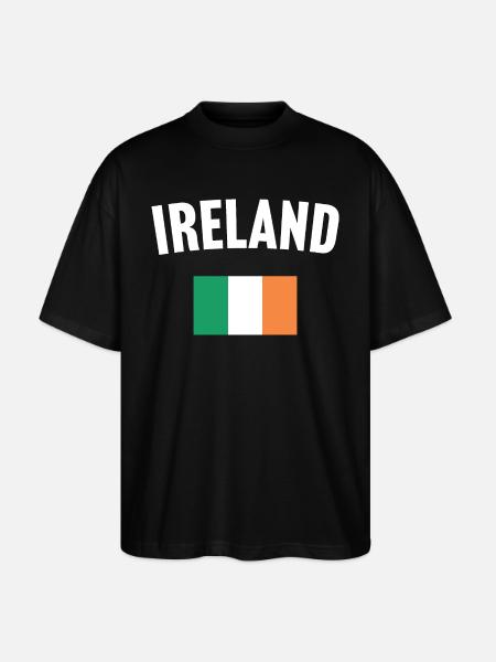 Ireland Flag - Stanley/Stella Oversized Unisex Organic T-shirt Blaster 2.0 - black