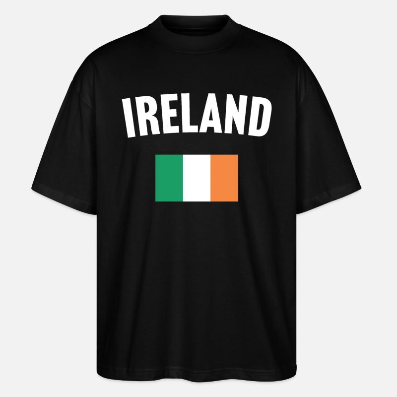 Drapeau de l’Irlande - T-shirt bio Blaster 2.0 coupe oversize Stanley/Stella Unisexe - noir