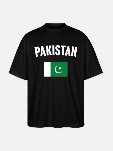 Pakistan Flag - Stanley/Stella Oversized Unisex Organic T-shirt Blaster 2.0 - black