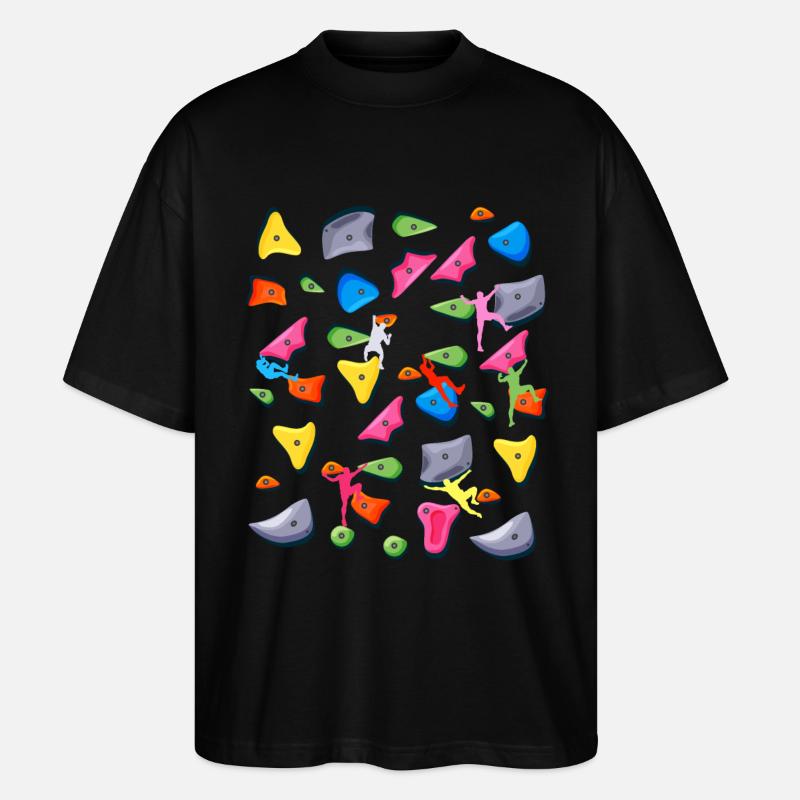 Bouldern Klettern Boulderer Boulder - Stanley/Stella Oversized Unisex Bio T-Shirt Blaster 2.0 - Schwarz