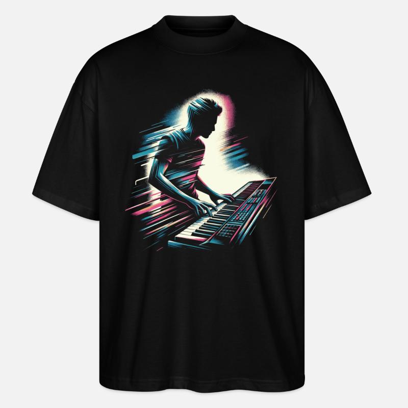 Keyboarder - Stanley/Stella Oversized Unisex Bio T-Shirt Blaster 2.0 - Schwarz