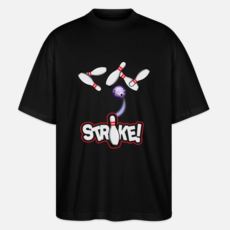 Bowling Strike - Stanley/Stella Oversized Unisex Organic T-shirt Blaster 2.0 - black