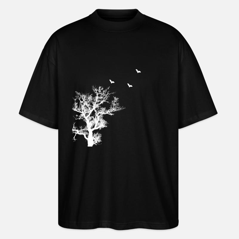 batte d'arbre - T-shirt bio Blaster 2.0 coupe oversize Stanley/Stella Unisexe - noir
