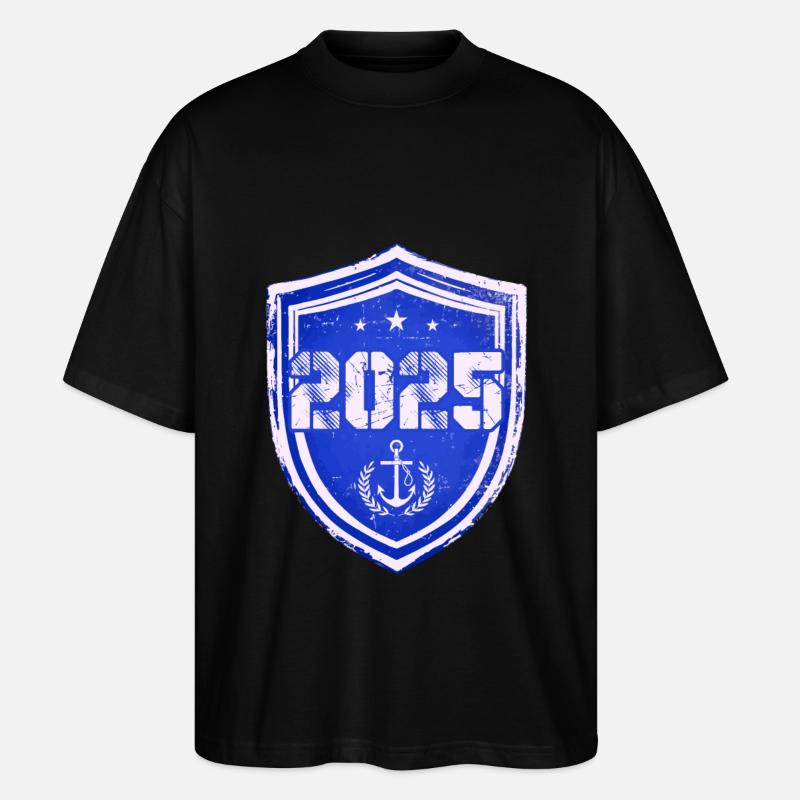 2025 jahr - Stanley/Stella Oversized Unisex Bio T-Shirt Blaster 2.0 - Schwarz