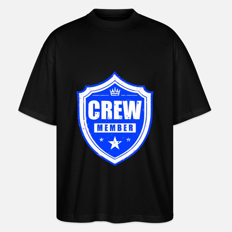 Crew Member - Stanley/Stella Oversized Unisex Organic T-shirt Blaster 2.0 - black