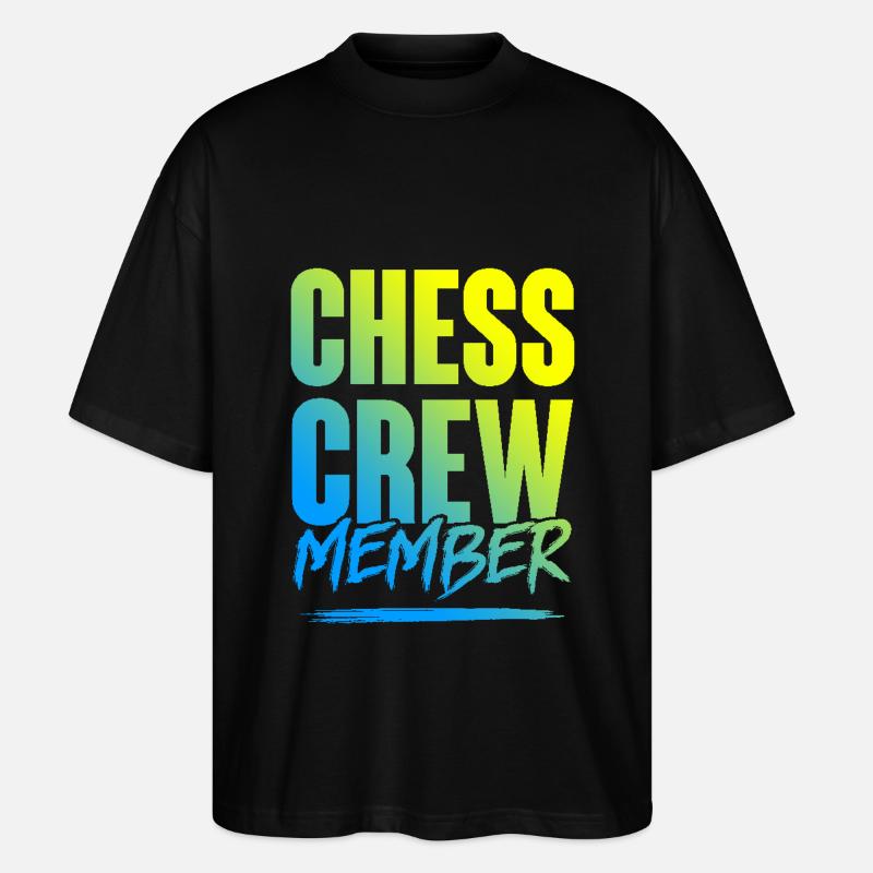 Équipe d’échecs - T-shirt bio Blaster 2.0 coupe oversize Stanley/Stella Unisexe - noir
