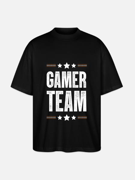 Équipe de joueurs - T-shirt bio Blaster 2.0 coupe oversize Stanley/Stella Unisexe - noir