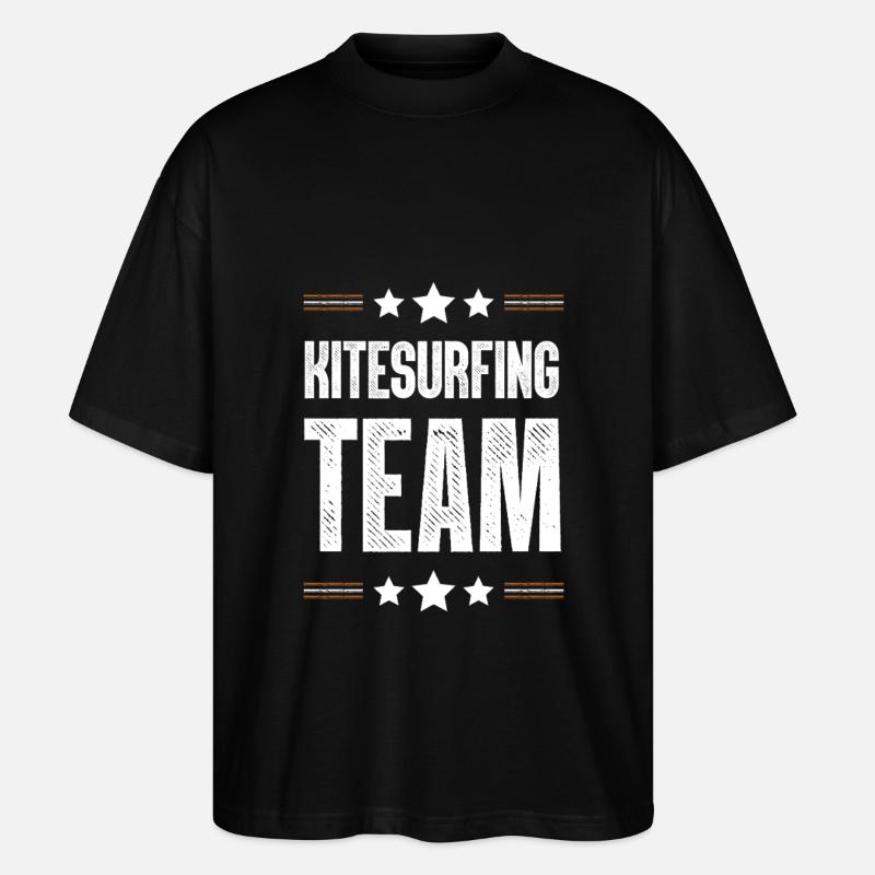 Équipe de kitesurf - T-shirt bio Blaster 2.0 coupe oversize Stanley/Stella Unisexe - noir