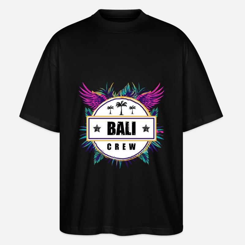 Bali Crew Tropical - T-shirt bio Blaster 2.0 coupe oversize Stanley/Stella Unisexe - noir