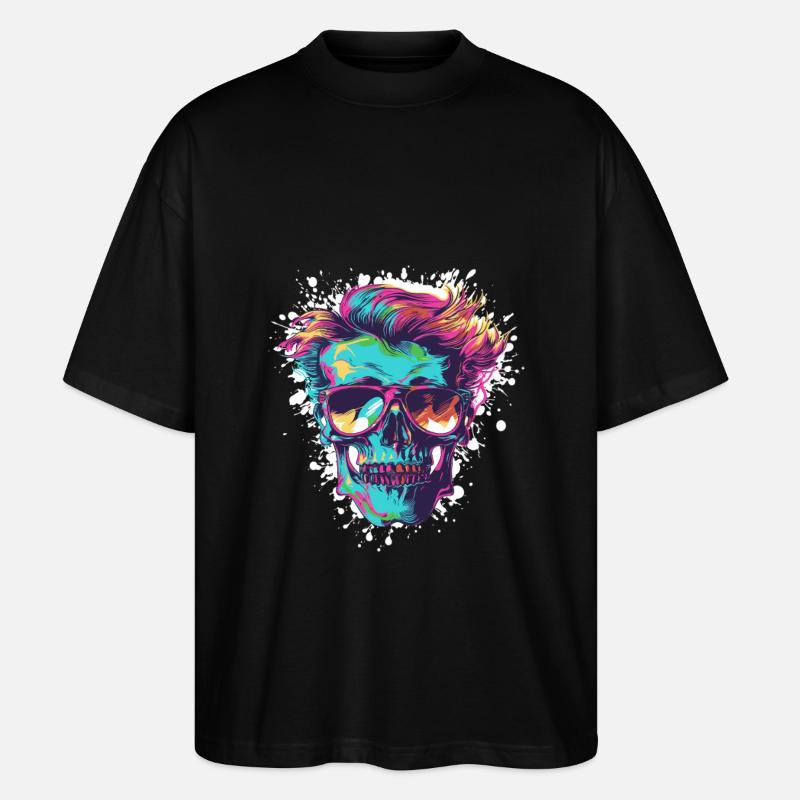 Punk Skeleton Party - T-shirt bio Blaster 2.0 coupe oversize Stanley/Stella Unisexe - noir