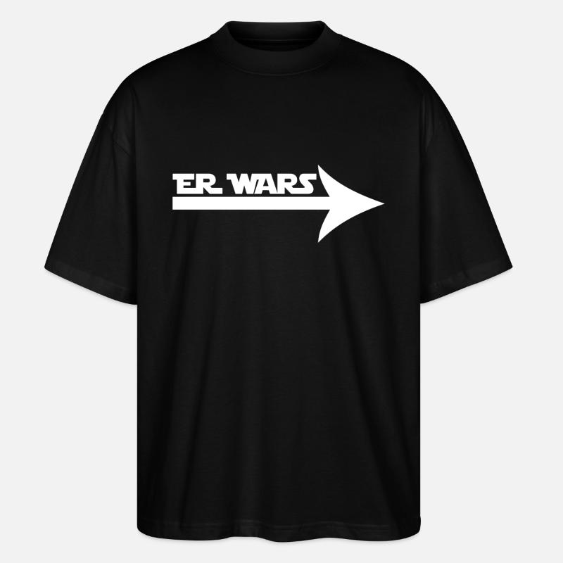 Er Wars - Stanley/Stella Oversized Unisex Bio T-Shirt Blaster 2.0 - Schwarz