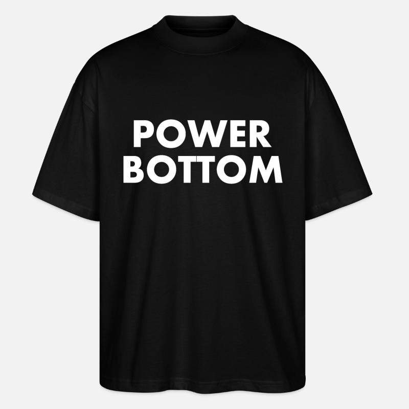 Power bottom - Stanley/Stella Oversized Unisex Bio T-Shirt Blaster 2.0 - Schwarz