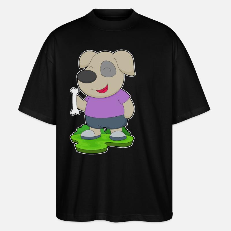 Os de chien - T-shirt bio Blaster 2.0 coupe oversize Stanley/Stella Unisexe - noir