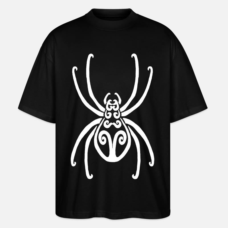 Araignée blanche - T-shirt bio Blaster 2.0 coupe oversize Stanley/Stella Unisexe - noir