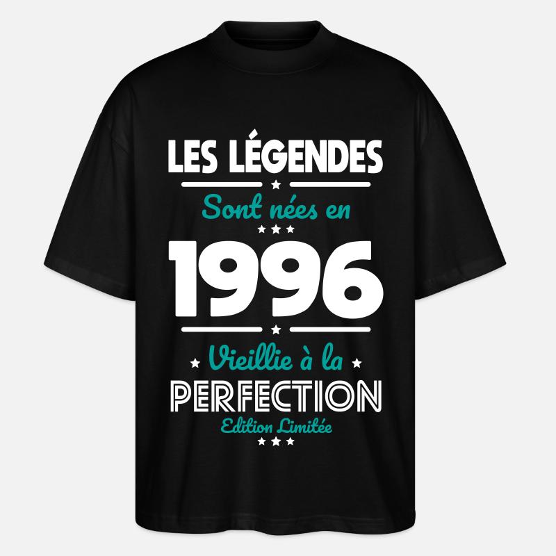 1996 – Legends – Perfekt gereift - Stanley/Stella Oversized Unisex Bio T-Shirt Blaster 2.0 - Schwarz