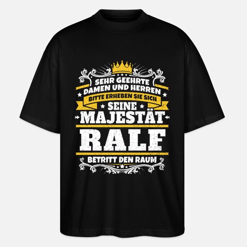 His Majesty Ralf - Stanley/Stella Oversized Unisex Organic T-shirt Blaster 2.0 - black
