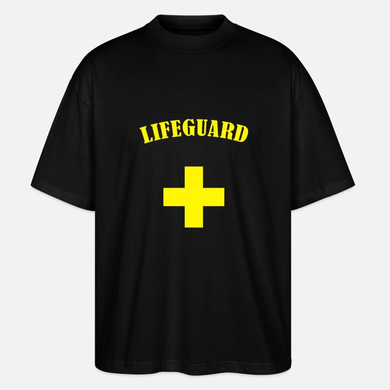 surveillant de baignade - T-shirt bio Blaster 2.0 coupe oversize Stanley/Stella Unisexe - noir