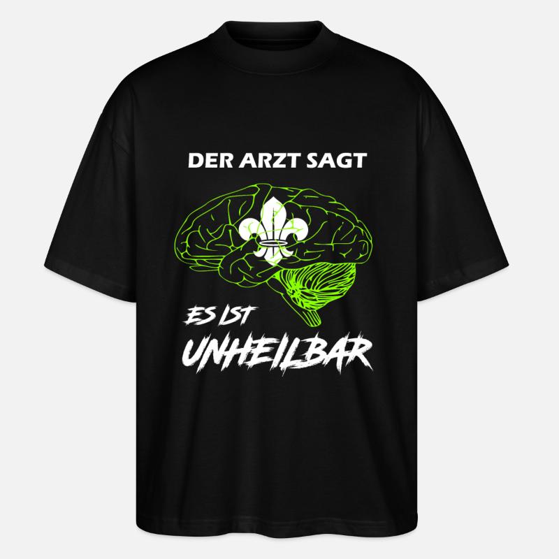 Pfadfinder - Stanley/Stella Oversized Unisex Bio T-Shirt Blaster 2.0 - Schwarz