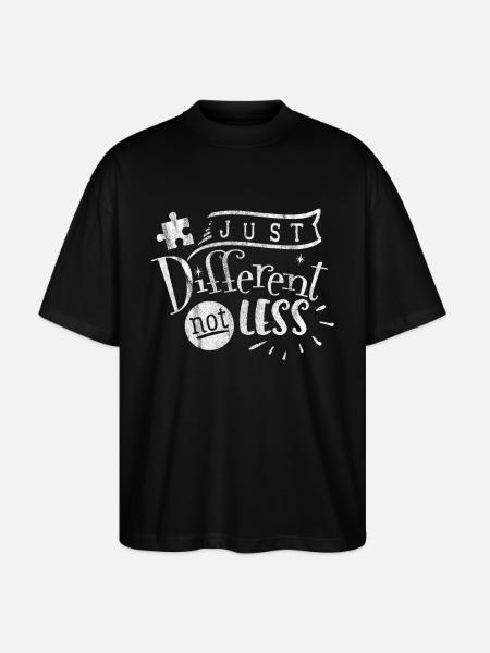 autism - Stanley/Stella Oversized Unisex Organic T-shirt Blaster 2.0 - black