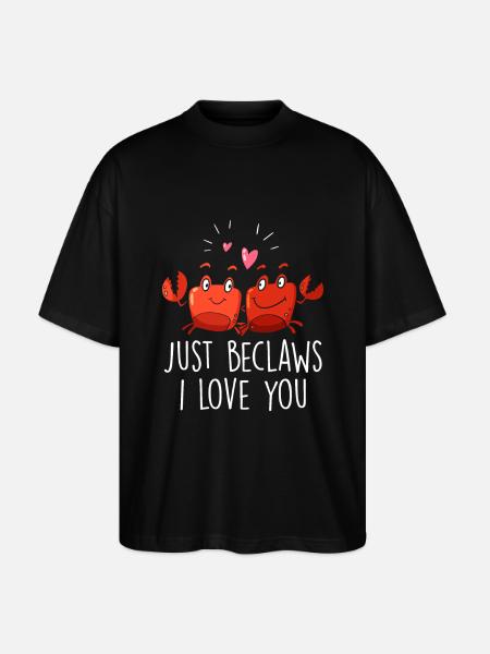 Crab quote funny - Stanley/Stella Oversized Unisex Organic T-shirt Blaster 2.0 - black