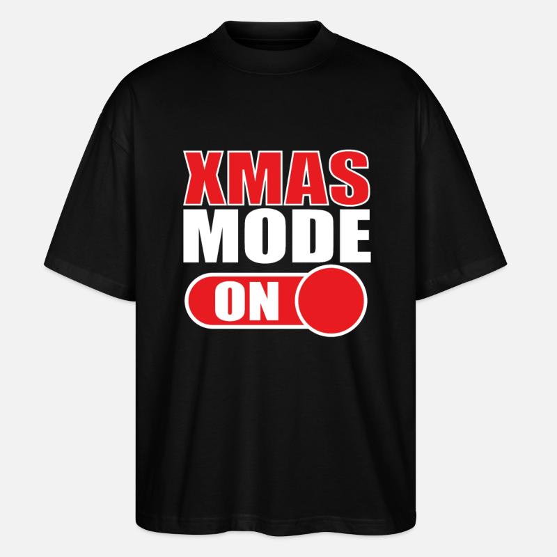 Noël drôle de Noël - T-shirt bio Blaster 2.0 coupe oversize Stanley/Stella Unisexe - noir