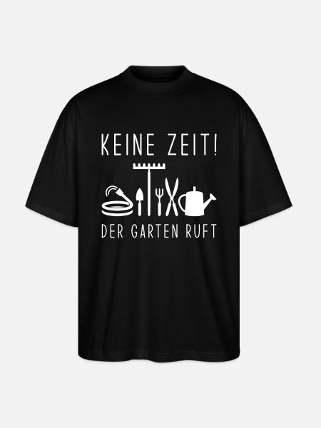 Garten Ruft - Stanley/Stella Oversized Unisex Bio T-Shirt Blaster 2.0 - Schwarz