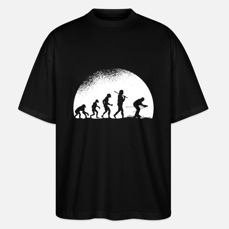 Evolution Ski - Stanley/Stella Oversized Unisex Bio T-Shirt Blaster 2.0 - Schwarz