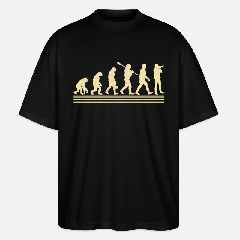 Évolution du photographe - T-shirt bio Blaster 2.0 coupe oversize Stanley/Stella Unisexe - noir
