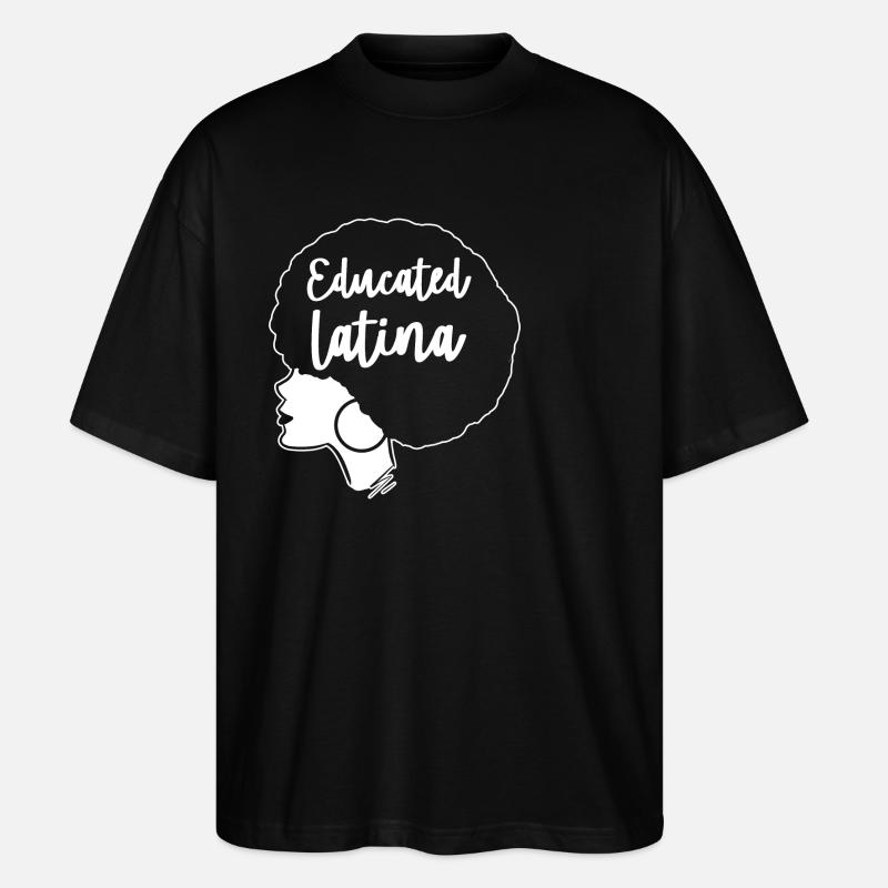 Afro Latina - Stanley/Stella Oversized Unisex Bio T-Shirt Blaster 2.0 - Schwarz