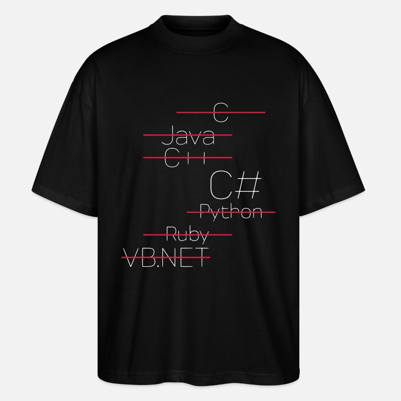 C# - C-Sharp / C Sharp - Stanley/Stella Oversized Unisex Organic T-shirt Blaster 2.0 - black