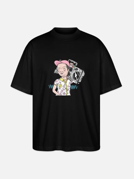 Summer time - Stanley/Stella Oversized Unisex Organic T-shirt Blaster 2.0 - black