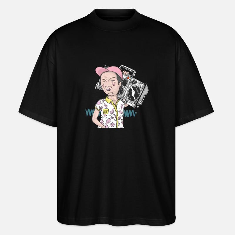 Sommerwetter - Stanley/Stella Oversized Unisex Bio T-Shirt Blaster 2.0 - Schwarz