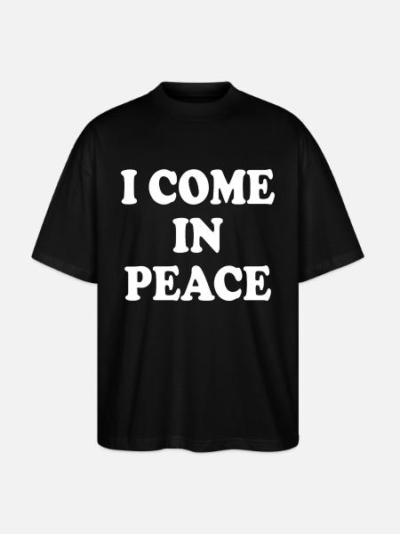 i come in peace im peace couple - Stanley/Stella Oversize Unisex Øko T-shirt Blaster 2.0 - sort
