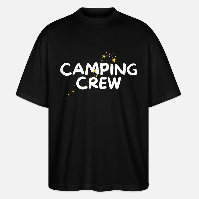 Camping Crew - Stanley/Stella Oversized Unisex Bio T-Shirt Blaster 2.0 - Schwarz