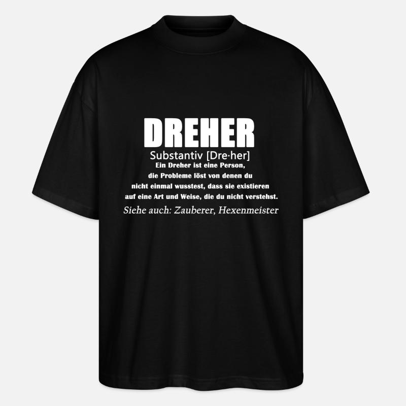 Dreher - Dreher Definition - Stanley/Stella Oversized Unisex Bio T-Shirt Blaster 2.0 - Schwarz