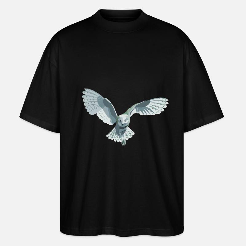 chat-huant - T-shirt bio Blaster 2.0 coupe oversize Stanley/Stella Unisexe - noir