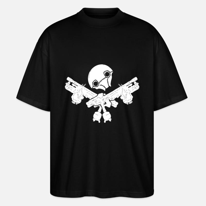 Clem - Weiß - Stanley/Stella Oversized Unisex Bio T-Shirt Blaster 2.0 - Schwarz