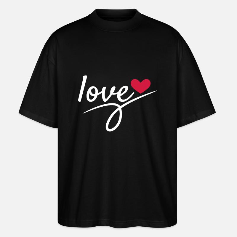 Saint Valentin Romantique - T-shirt bio Blaster 2.0 coupe oversize Stanley/Stella Unisexe - noir