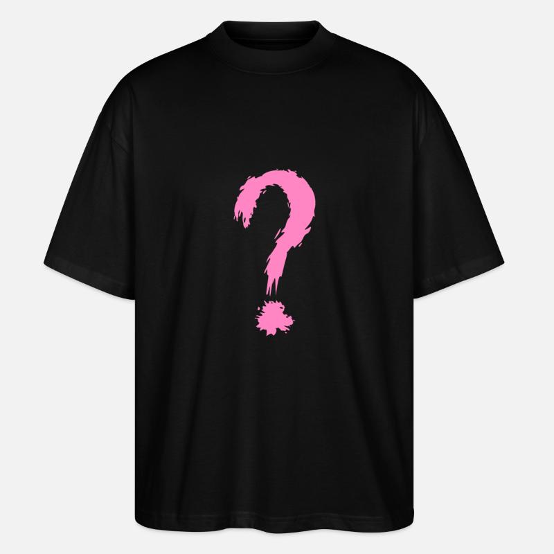 Fragezeichen - Stanley/Stella Oversized Unisex Bio T-Shirt Blaster 2.0 - Schwarz