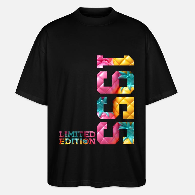 71E ANNIVERSAIRE ÉDITION LIMITÉE 1955 - T-shirt bio Blaster 2.0 coupe oversize Stanley/Stella Unisexe - noir
