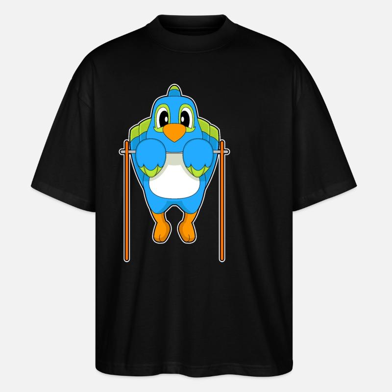 Parrot Bodybuilder Tractions - T-shirt bio Blaster 2.0 coupe oversize Stanley/Stella Unisexe - noir