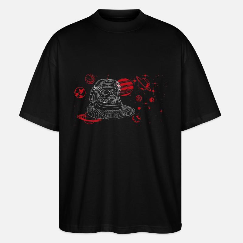 Mute cry in space, white - Stanley/Stella Oversized Unisex Organic T-shirt Blaster 2.0 - black